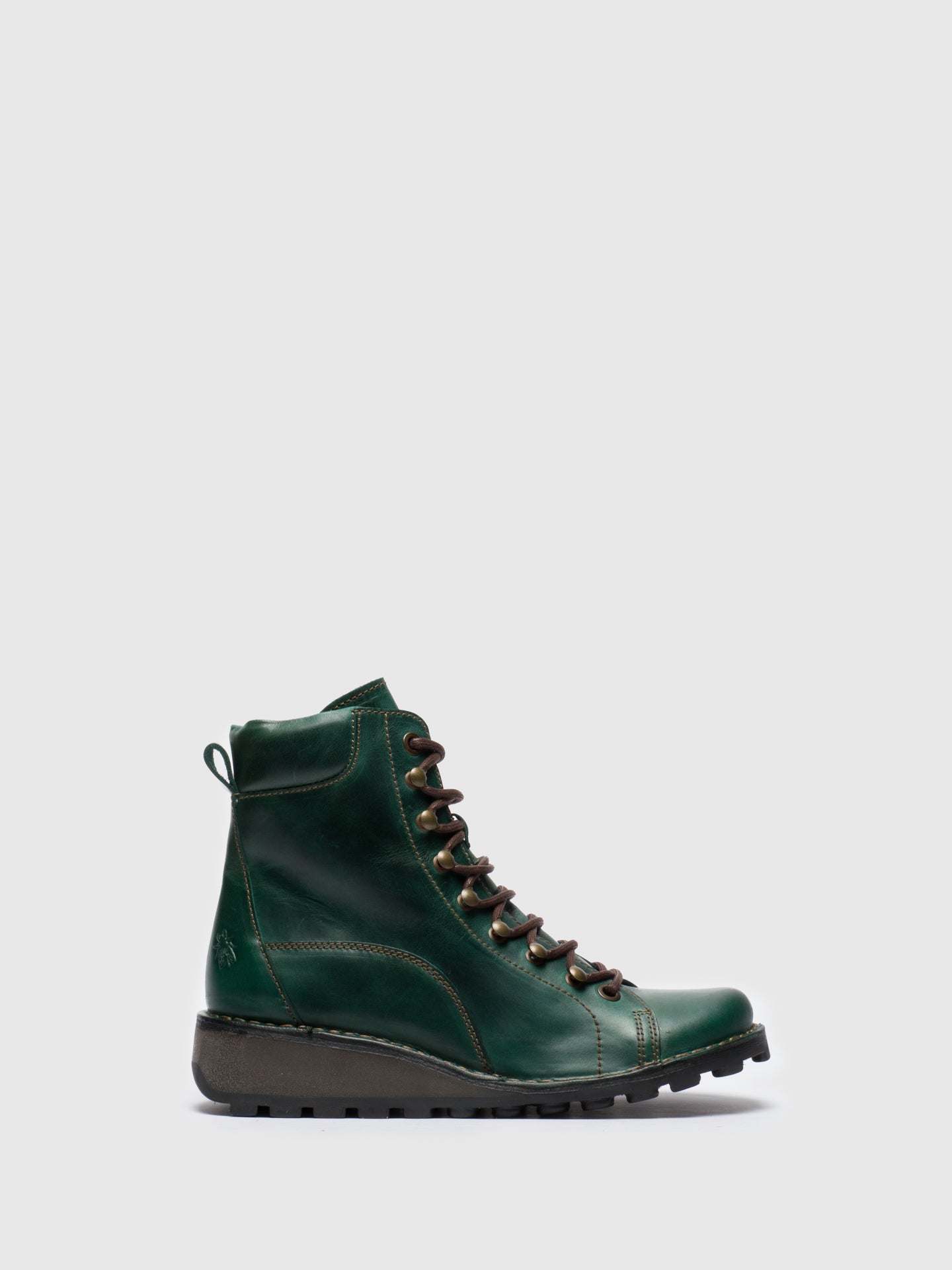 Fly London Green Lace-up Ankle Boots